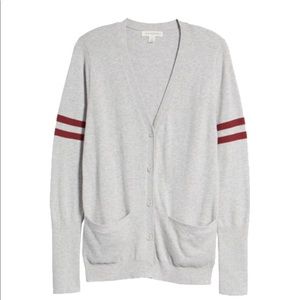 Treasure and bond stripe sleeve sweater